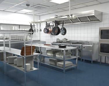 Nettoyage de cuisine de restaurant