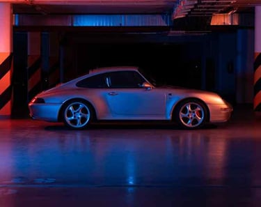 elegant concrete Coated and sealed commercial vehicle garage in New Braunfels TX by Custom Concrete Texas