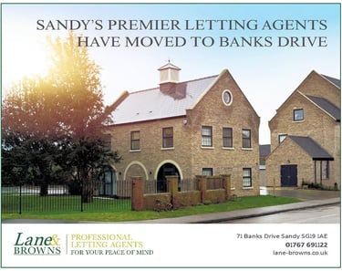 Lane & Browns Latting Agents - proud supporters of The Sandy Garden & Crafy Show