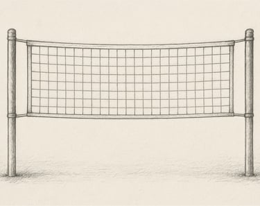 Imagen de referencia de postes de voleibol