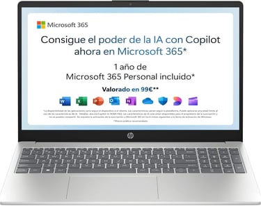 -HP 15-fd0186ns - Ordenador portátil de 15.6" FHD 
