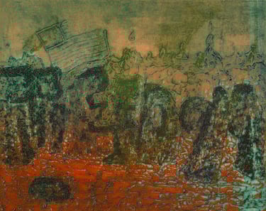 Tentative Entropy: Collage print, 1991