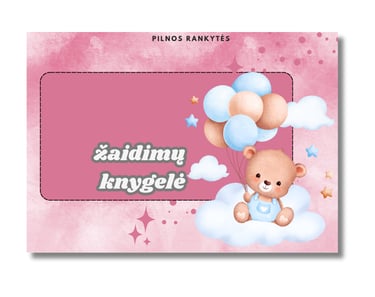 Personalizuotos žaidimų-lavinimo knygelės viršelio pasirinkimas