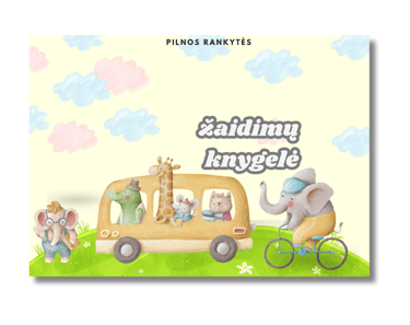 Personalizuotos žaidimų-lavinimo knygelės viršelio pasirinkimas