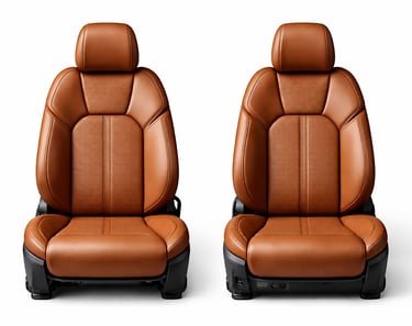 Leather car seats and upholstery designed for comfort, durability, and luxury interiors.