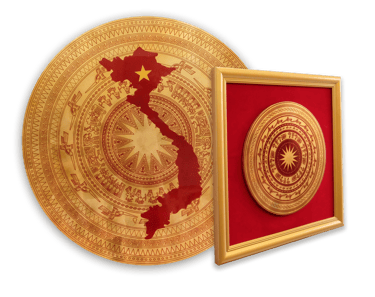 bộ đôi tranh trống đồng