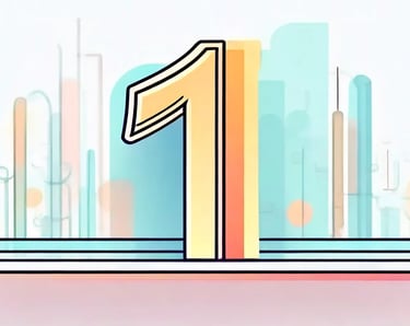 a book with a number one on it