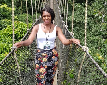 Dahomey African Tours Secretary and Tour Consultant at Kakum National in Ghana