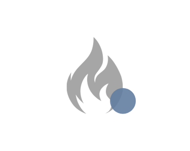alt="Flame icon representing fire damage repair and smoke odor removal"