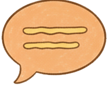 a speech bubble with a speech bubble in the middle
