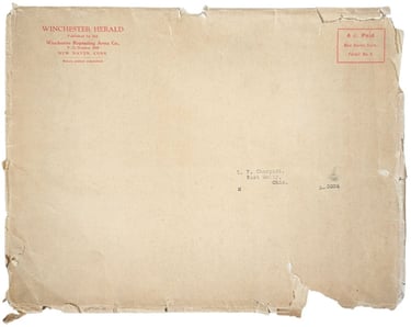 Original Winchester paper envelope that held the Herald Magazine