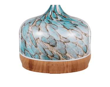 Porseme 500ml Glass Essential Oil Diffuser Aromatherapy Ultrasonic Cool Mist Humidifier 15-21 Runnin