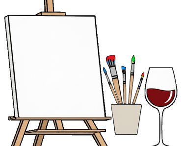 Wine and Paint, Paint and Sip, canvas and cocktails