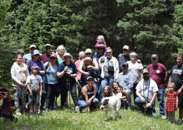We climbed the mountain to put my mom rest next to dad.