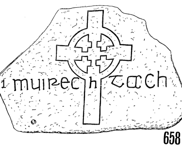 Clonmacnois Runestone 658 - Barony of Garrycastle, County of Offally, Ireland (400 CE)