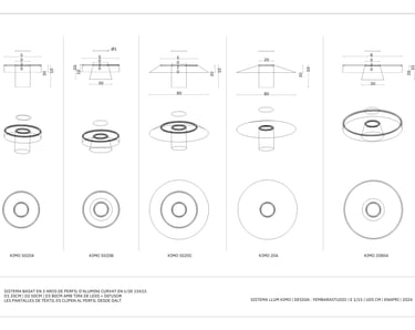 dibujo técnico sistema de luces kimo