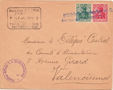Verpflegungsoffizier f. d. Civilverwaltung I