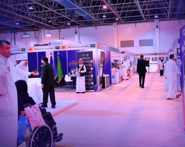 لقطة من مشاركتنا في تجهيز احد المعارض التجارية في مدينة الرياض باعداد وتجهيز فريق وتد للفعاليات WTD EVENTS