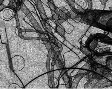 Ducati V4 Engine Wireframe Model