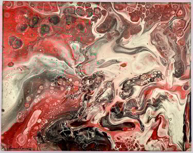 Toile tableau lampe Ligne couleurs maxime Risbourque