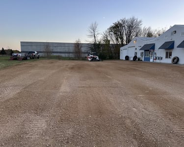 grading of a commercial pad