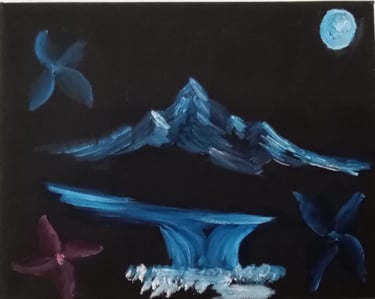 Testing Light and Dark (painting) Kylee Nicole Smith