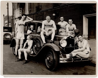 UCLA Bruins Basketball Hall of Fame vintage photo