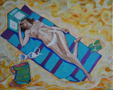 Kevo 2023 Painting/ Canvas/ Female/Portrait/Figurative/Antillana