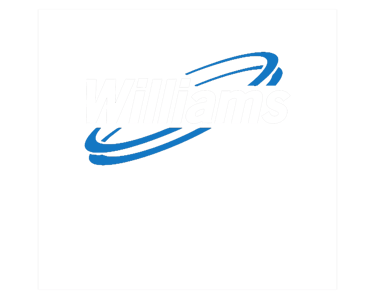 a black and white william j williams williams williams logo