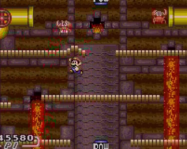 Mario Bros. GBA Lava Background
