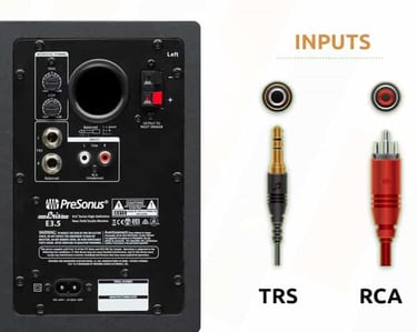 presonus eris e 3.5 studio monitor inputs