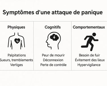 symptomes d'attaque de panique