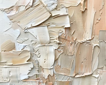 Close up of paint swatches