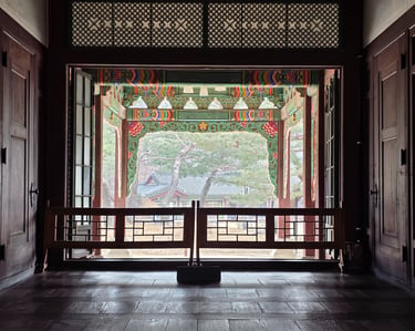 View from building entrance
