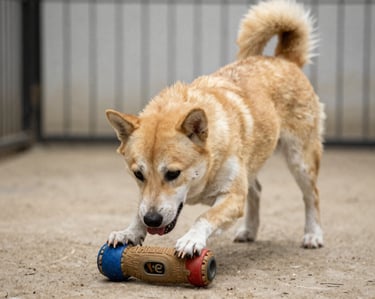 A cozy dog bed made from recycled materials in a sunlit living room corner.