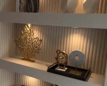 panneau rond 3d cannelé bureau