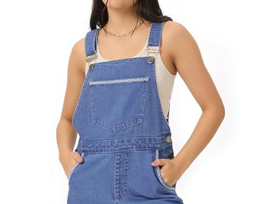 Blue jumpsuit denim for women