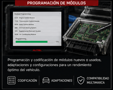 Programacion  y codificacion de modulos nuevos y usados