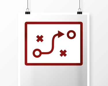 logo d'un tableau illustrant une stratégie afin d'atteindre un objectif