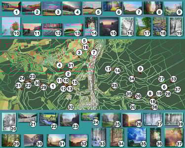 Painting-Map Bad Muenstereifel