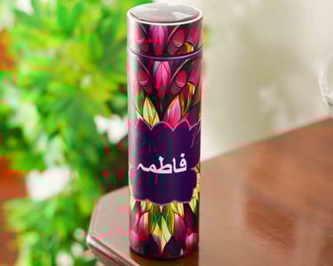 Custom UV printing on temperature control bottle