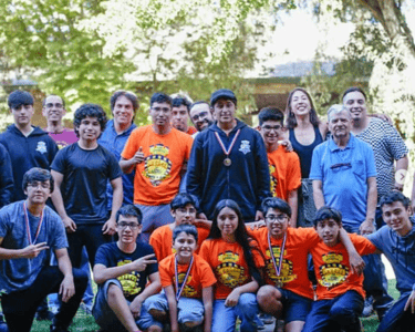 grupo de jugadores de ajedrez 