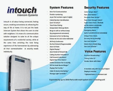 Intouch Intercom System.