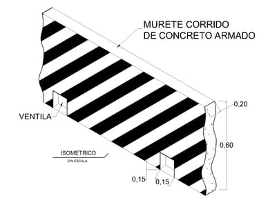 Murete de concreto, estaciones de Gas LP