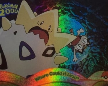 2 Where Could it Lead Topps Pokémon The Movie 2000 rainbow foil