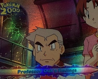 29 Professor Oak's Findings Topps Pokémon The Movie 2000 rainbow foil