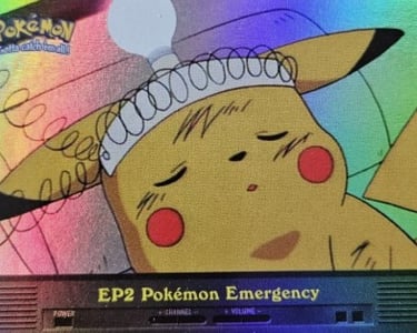 EP2 Pokémon Emergency Topps Pokémon series 2 US rainbow foil