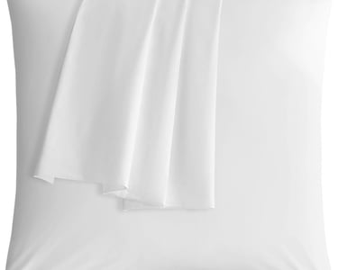 a white pillow with a white sheet and a white pillow