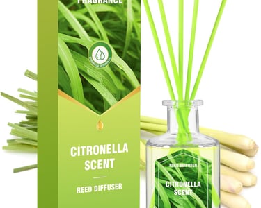 a bottle of lemongrass essential oil diffuser