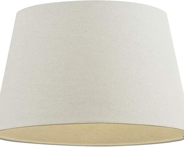a lamp shade with a white shade on a white background